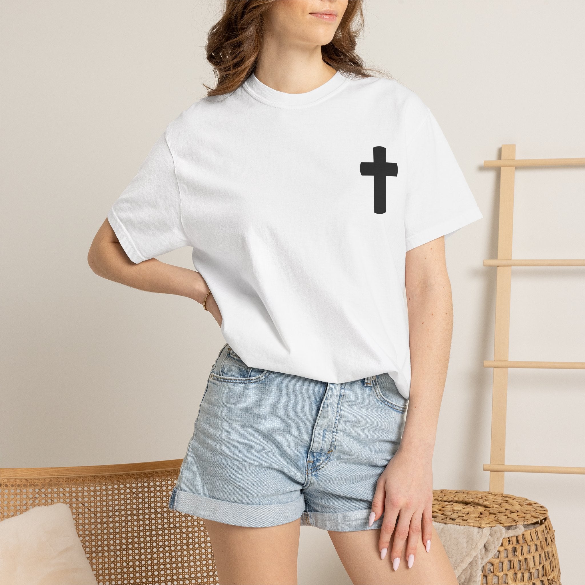 Christian Cross T-Shirt — Crucifix Silhouette Graphic Tee